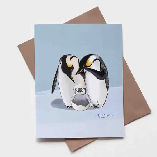 Penguin Family Card