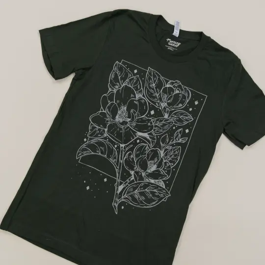 [SCREENPRINTED TEE SHIRT] Magnolia & Goldenrod
