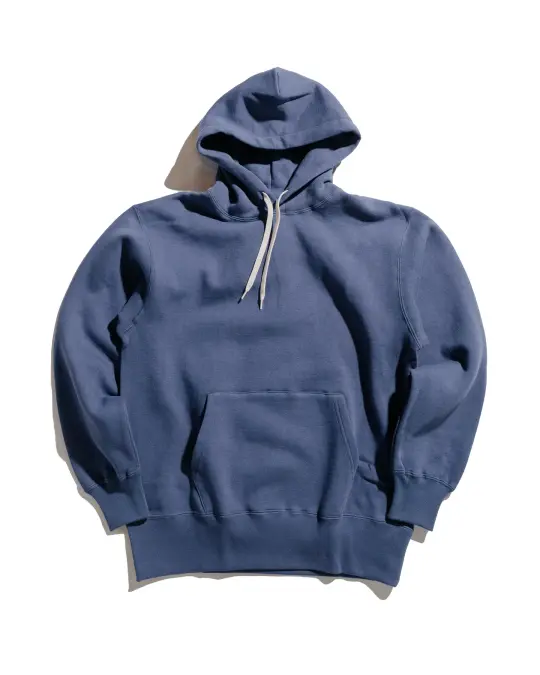 The Real McCoy’s MC24114 10 Oz. Loopwheel Hooded Sweatshirt MQ Navy