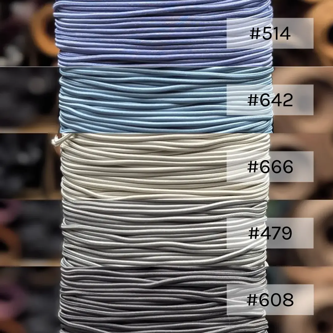 2mm Elastic Shock Cord Curated Bundle | Hoarfrost