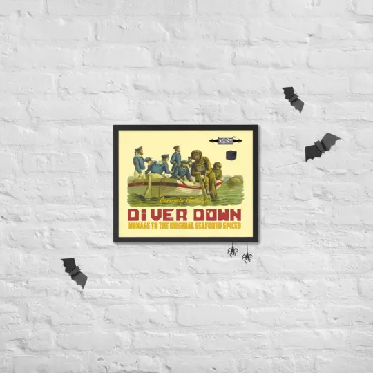 Diver Down Homage to the Original Seaforth Spiced! Framed Print