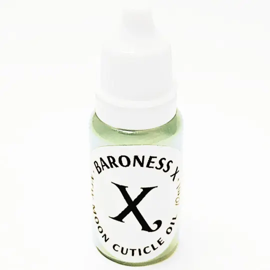Baroness X: New Moon Cuticle Oil "Creamy Candy Cane" *CAPPED PRE-ORDER*