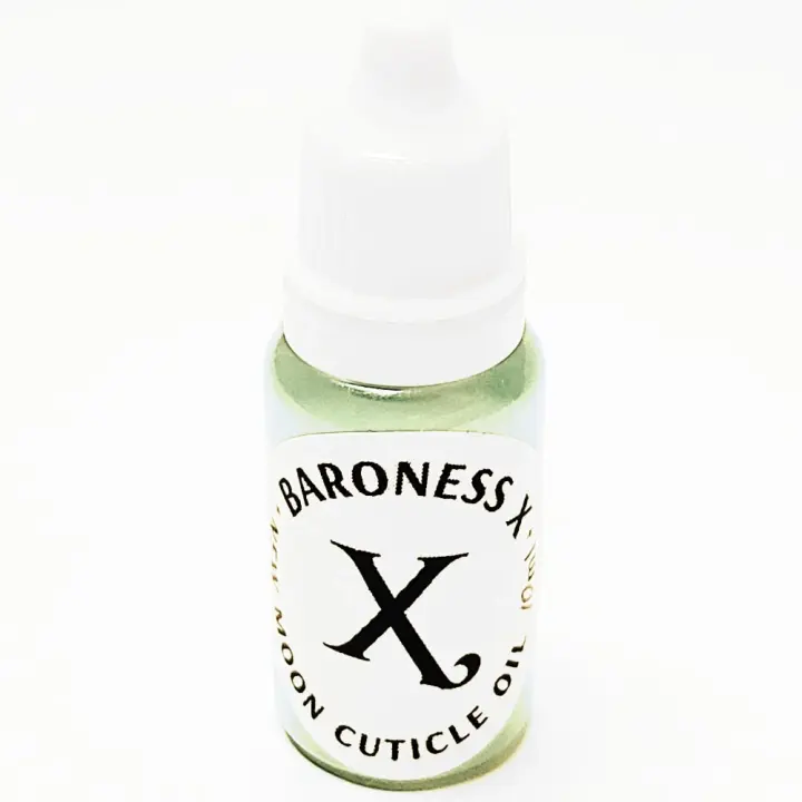 Baroness X: New Moon Cuticle Oil "Creamy Candy Cane" *CAPPED PRE-ORDER*