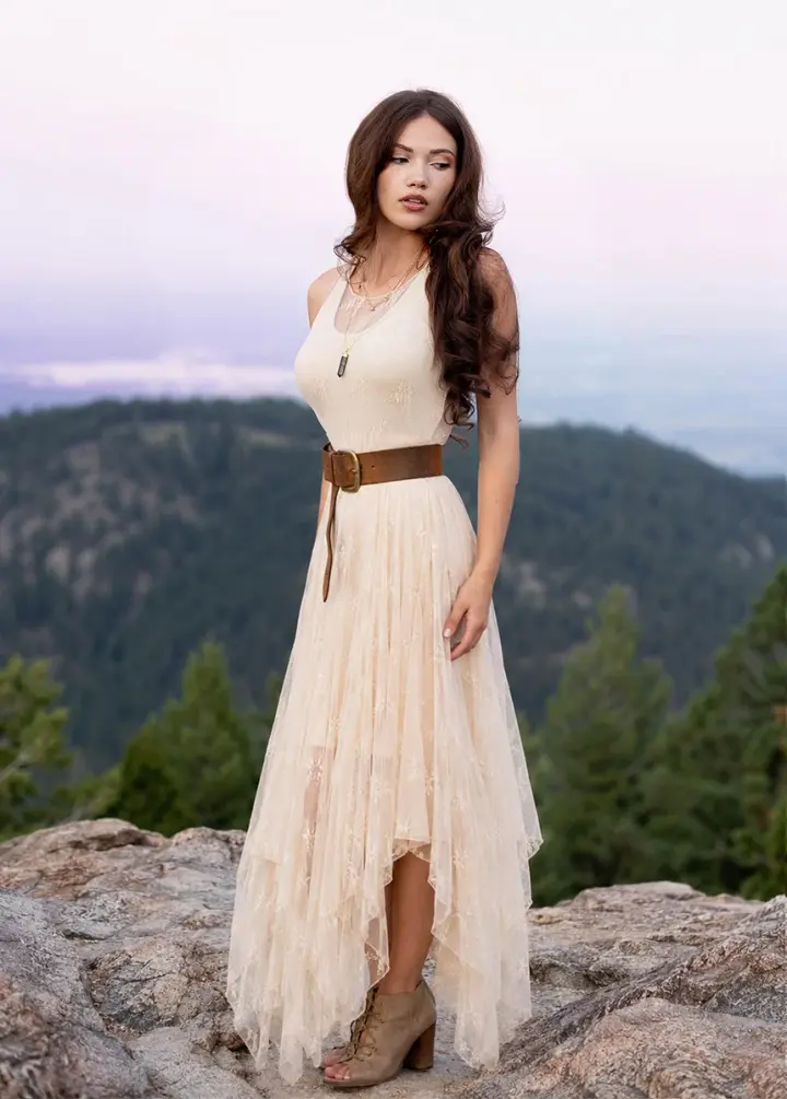 Juliette Dress in Ecru