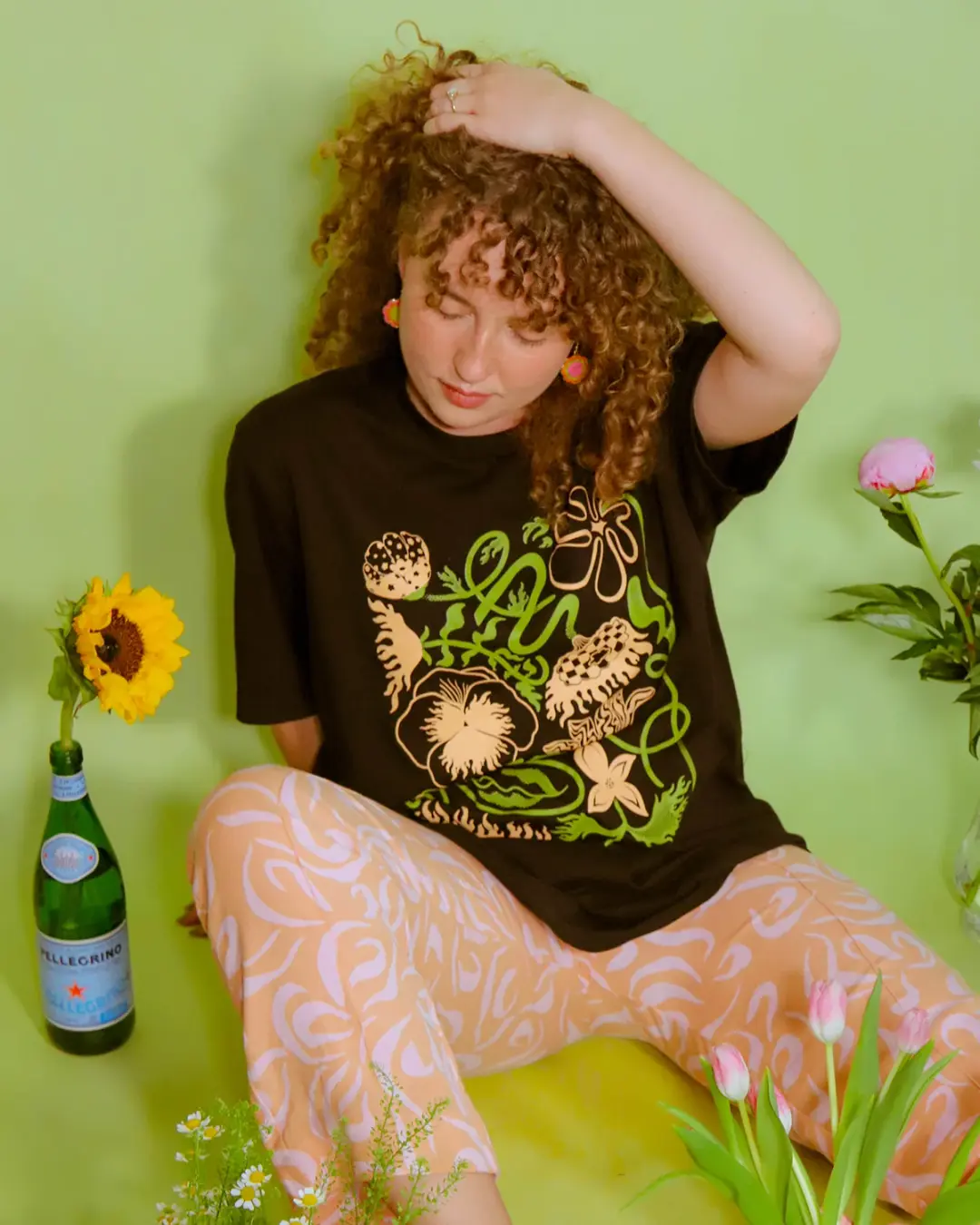 Flame Flowers Tee.