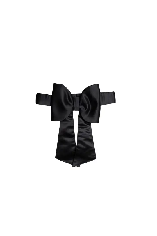 Black Bow Belt for Girl