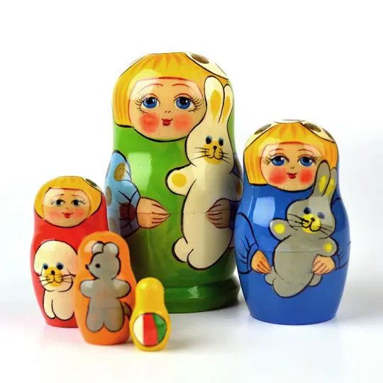 Girl Matryoshka with Toys
