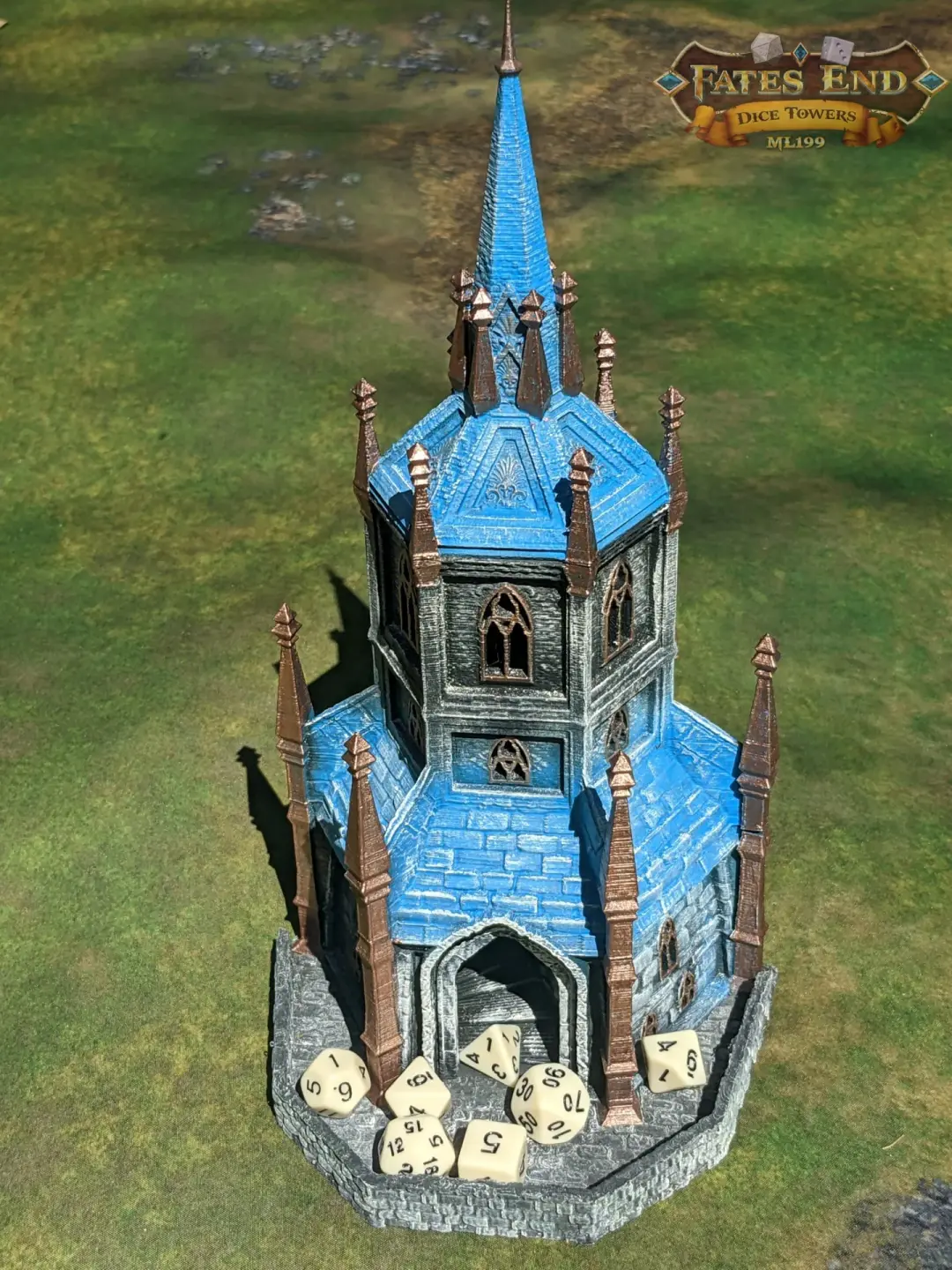 Paladin 3D Printed Dice Tower - Fate's End Collection - A Beacon of Honor!