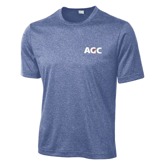 AGC ST360 Dry Fit Heathered Short Sleeve Tee