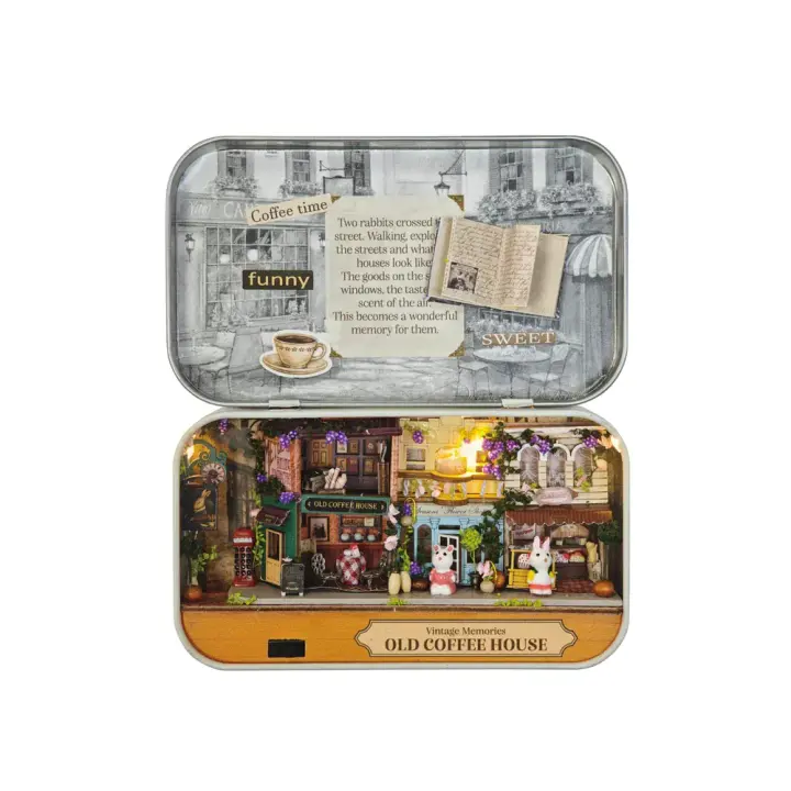 Hands Craft DIY Tiniatures Old Coffee House