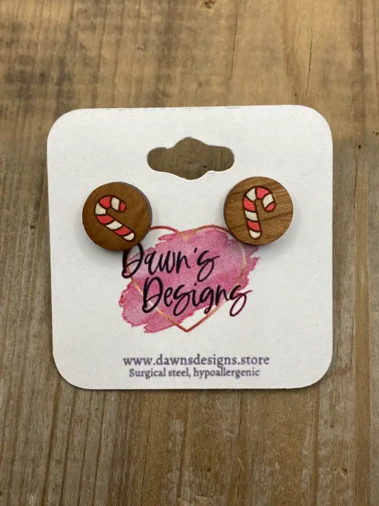 Candy Cane Stud