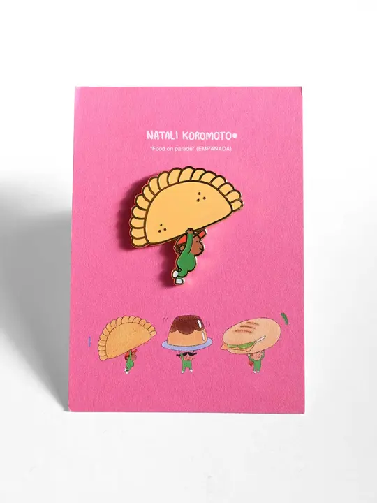 "Food on Parade" (Empanada) Enamel Pin