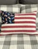 Helpful Heifer Frannie Flag Pillow