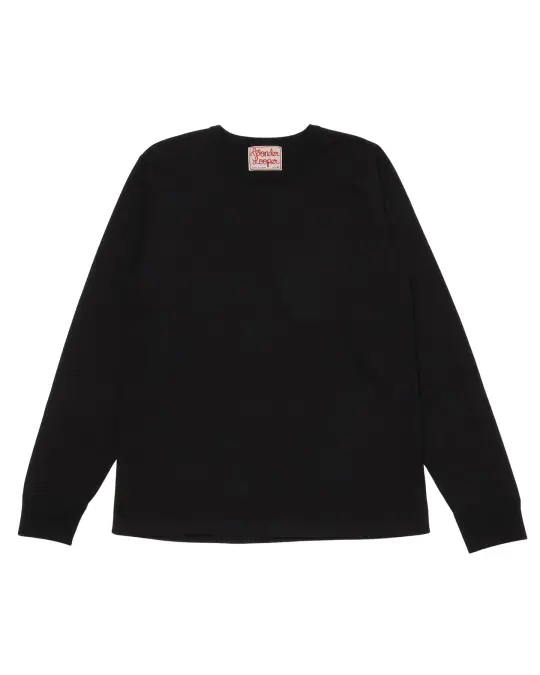Double Heavyweight Long Sleeve T-shirt - Black
