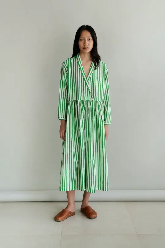 SASHA - GREEN STRIPE