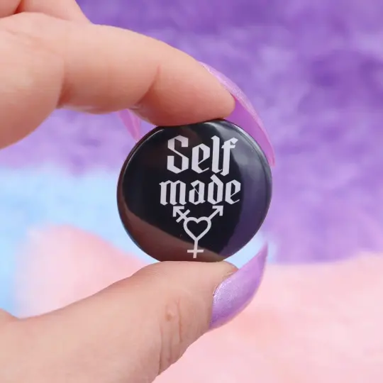 Self Made Button Badge