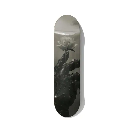 Mechanical Gauntlet Rose Skateboard Wall Art