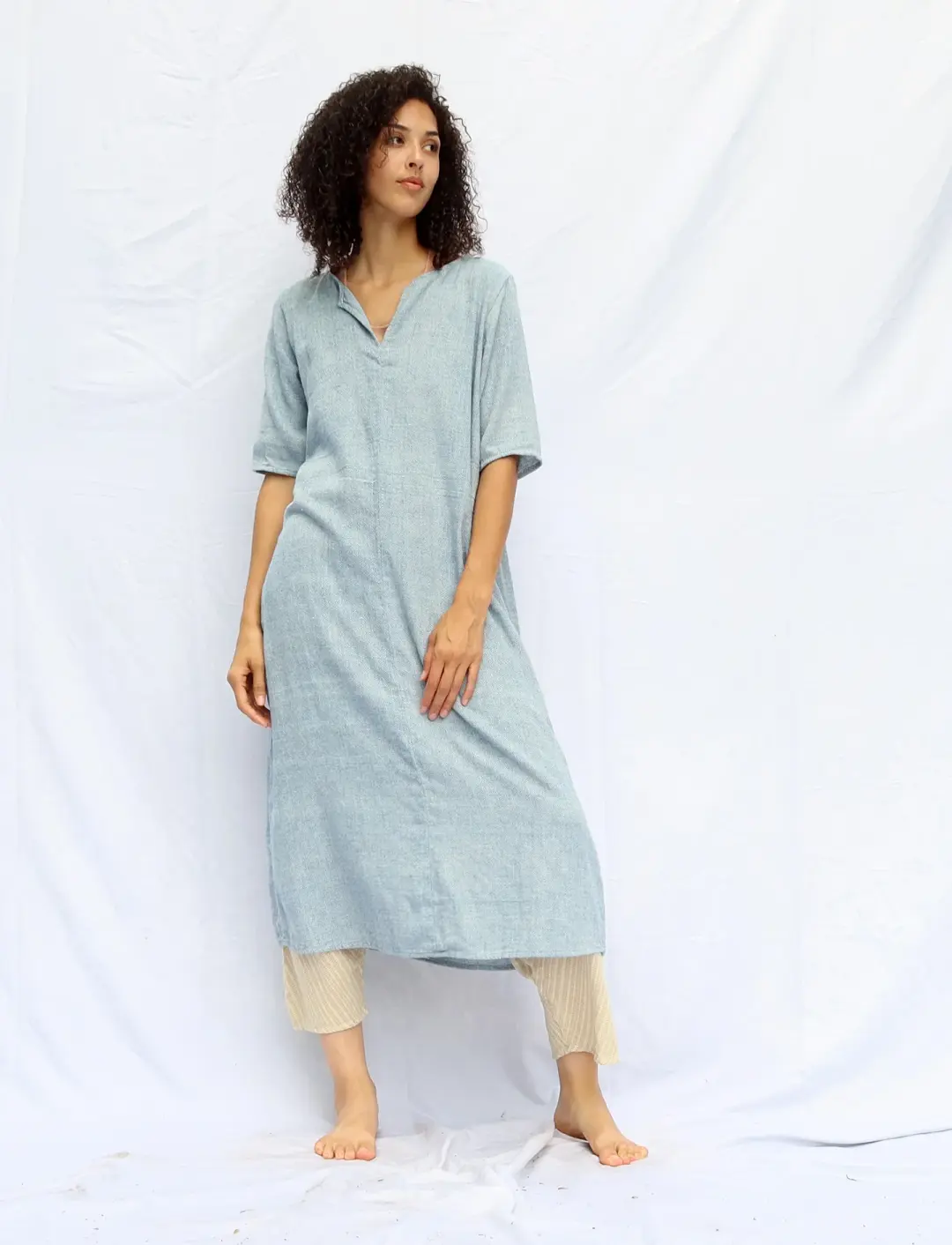 Handwoven - Sita Shift Below Knee Dress