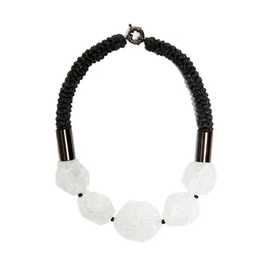 "Nebula" Quartz Crystal Neckpiece - one only