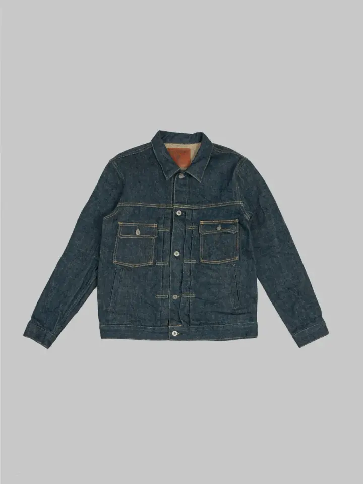 ONI Denim 02516PZR-BEG "Secret Denim Beige Weft" 20oz Type II Jacket