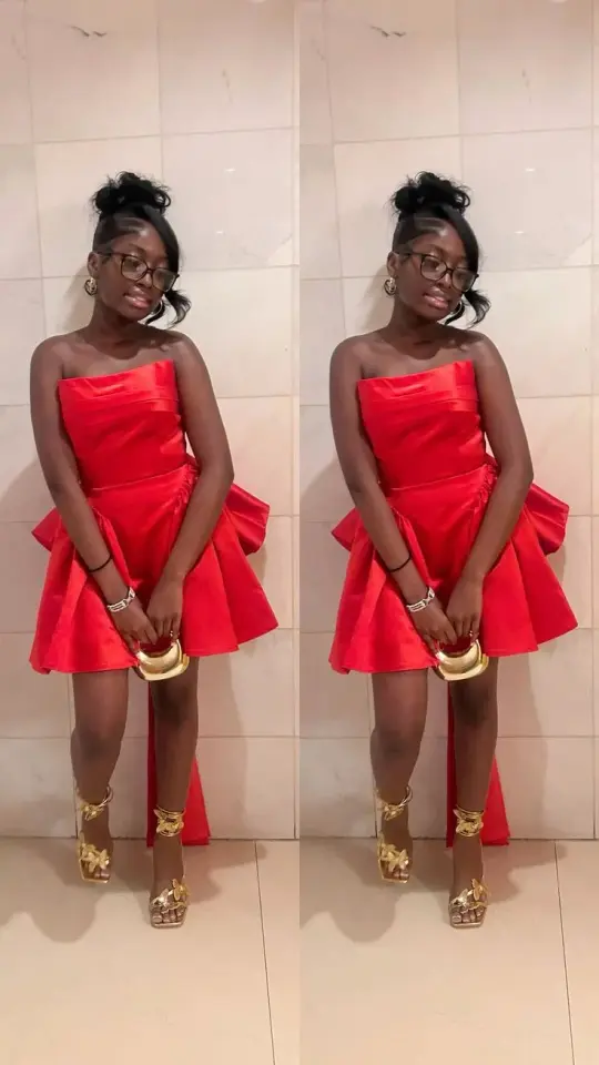 Elegant Red A-Line Strapless Large Bow Back Accessory Bodycon Mini Dress Homecoming Dress RS192