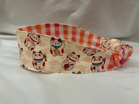 Lucky Cat Reversible Headband
