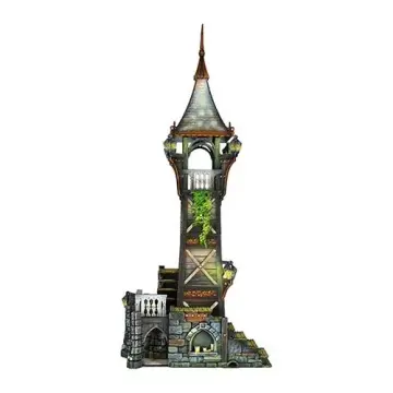 Weatherstorm Tower 28mm 3D printed medieval fantasy town terrain, painted example, front view