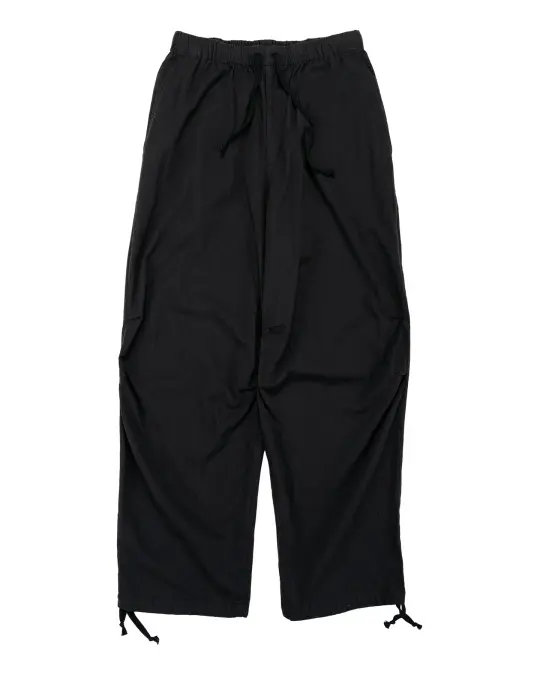 marka Knee Tuck Pants High Twisted Dobby Cloth Black