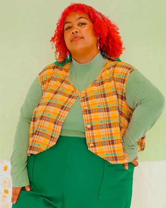 Kayla Vest Top- Harvest