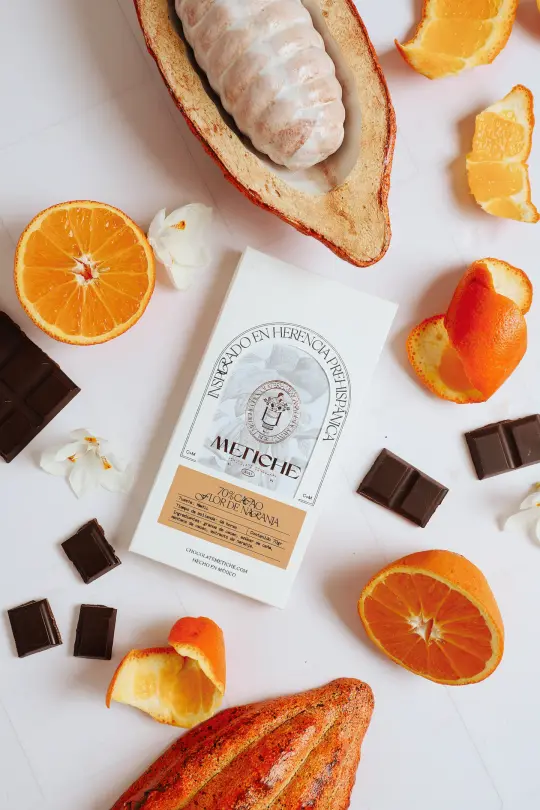 Dark Mexican Chocolate Bar, 70% Cacao & Orange Blossom