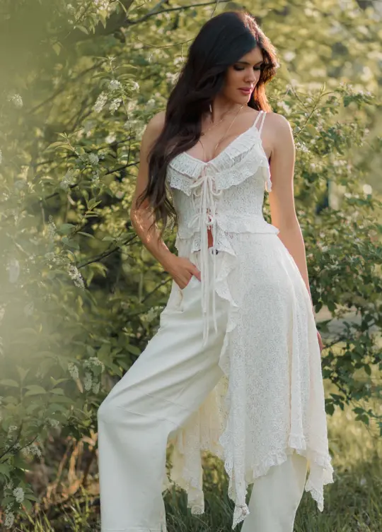 Cicley Top in Cream