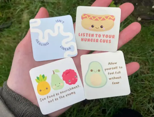 Anorexia recovery sticker set