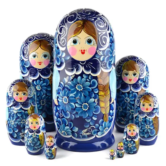 Blue Daisies 10pc