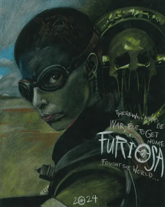“To get home… Furiosa fought the world…” FURIOSA Art Print