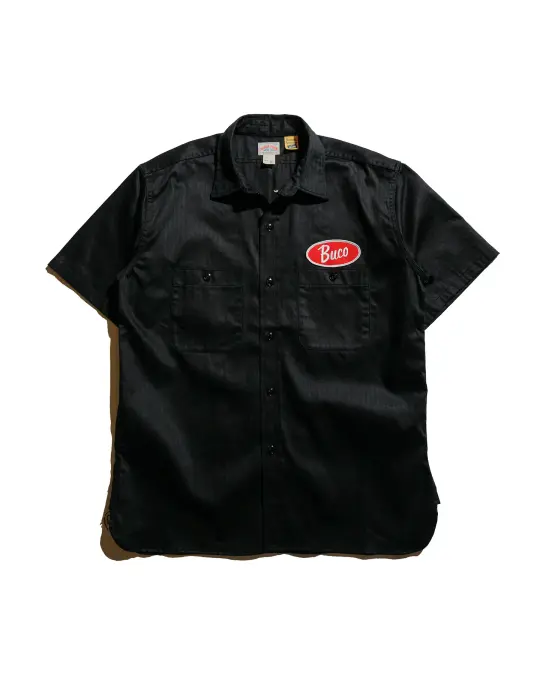 The Real McCoy's BS25001 Buco Workshirt S/S Culver City Black