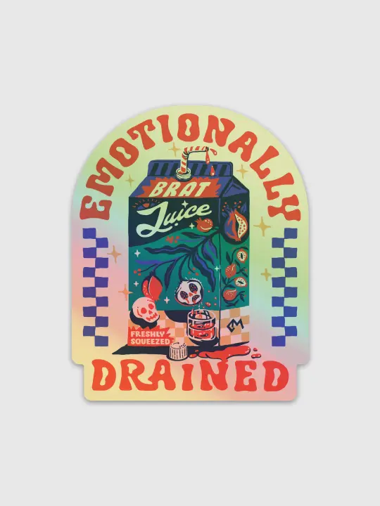 Emotionally Drained Sticker