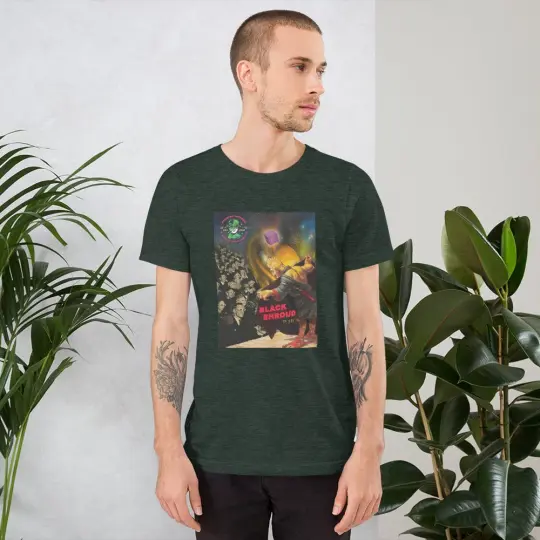 Black Shroud (in 3D) Short-Sleeve Unisex T-Shirt | Available in Multiple Colors!