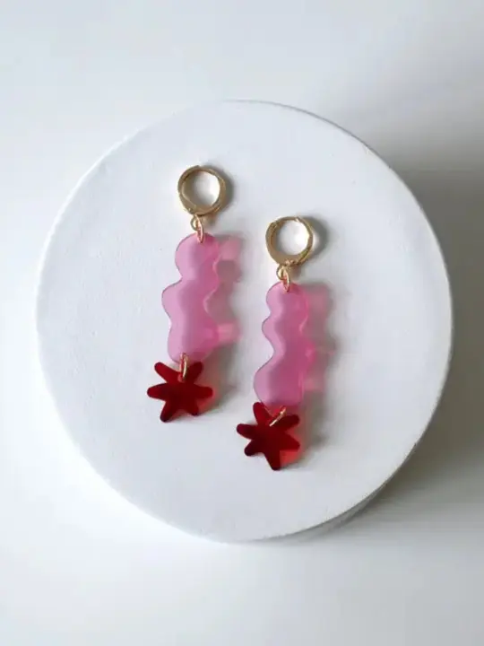 Gummy Star Huggies - Pink & Red