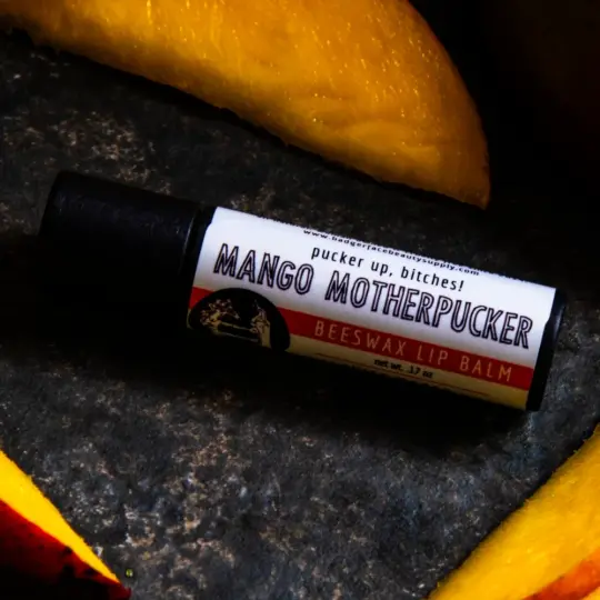 Mango Motherpucker Lip Balm.