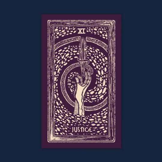 Justice Light Visions Tarot Print - Tarot Wall Art - Balance Art