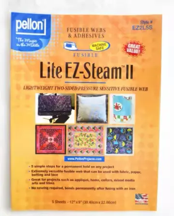 Pellon EZ Steam II Lite 12in x 9in 5pk