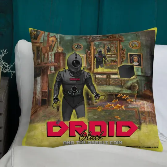 Droid Black & The Oracle Coin Epic Premium Pillow | Available in 2 Sizes!