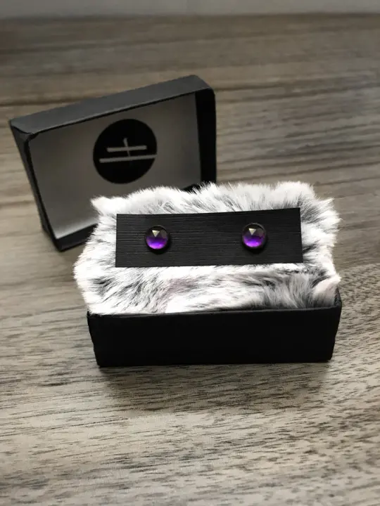 Amethyst Stud Earrings
