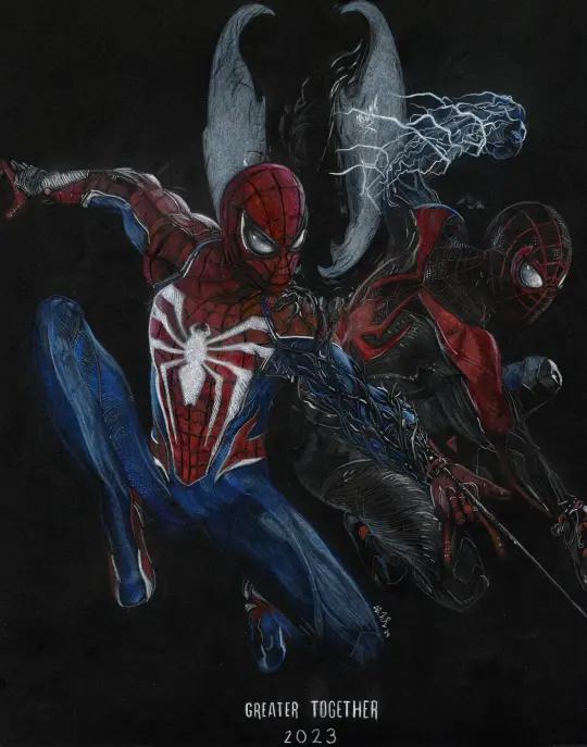 “ Greater together” MARVEL’S SPIDER-MAN 2 ART PRINT