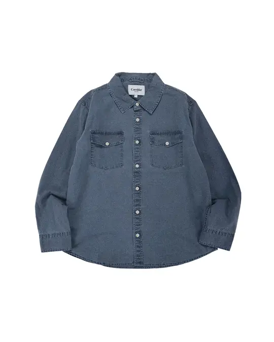 Corridor Pigment Dye Canvas LS Navy