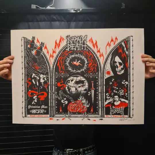 NAPALM DEATH (gigposter 2024)