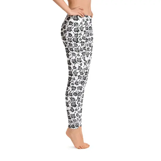 Alaska Snow Leopard Spot Leggings