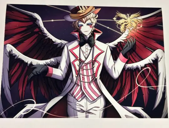 Lucifer Morningstar Hazbin Hotel Wall Art Poster Print Fanart (5x7 and 11x17 Inches)