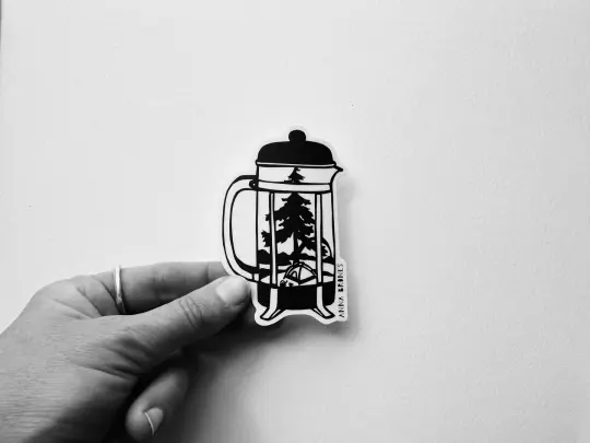 "Camp Coffee" Sticker
