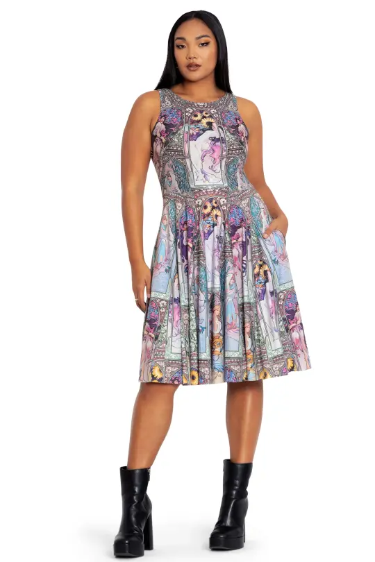 Four Seasons Princess Midi Dress